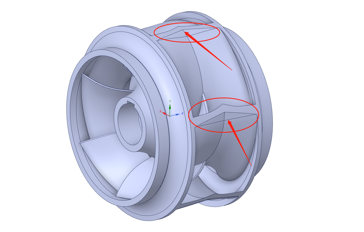 泵三维模型17:双吸泵叶轮